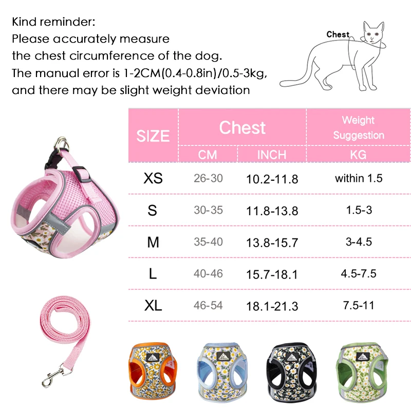 kf-Sdba054e34b6a4475894ba313a7e97ff9z-Dog-Cat-Harness-Vest-for-Small-Medium-Dog-Harness-Leash-Set-Reflective-Puppy-Chest-Strap-Chihuahua kf-Sdba054e34b6a4475894ba313a7e97ff9z-Dog-Cat-Harness-Vest-for-Small-Medium-Dog-Harness-Leash-Set-Reflective-Puppy-Chest-Strap-Chihuahua